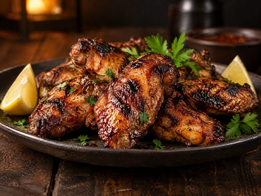 Alitas de pollo a la parrilla